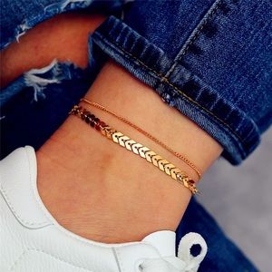 Gold anklet